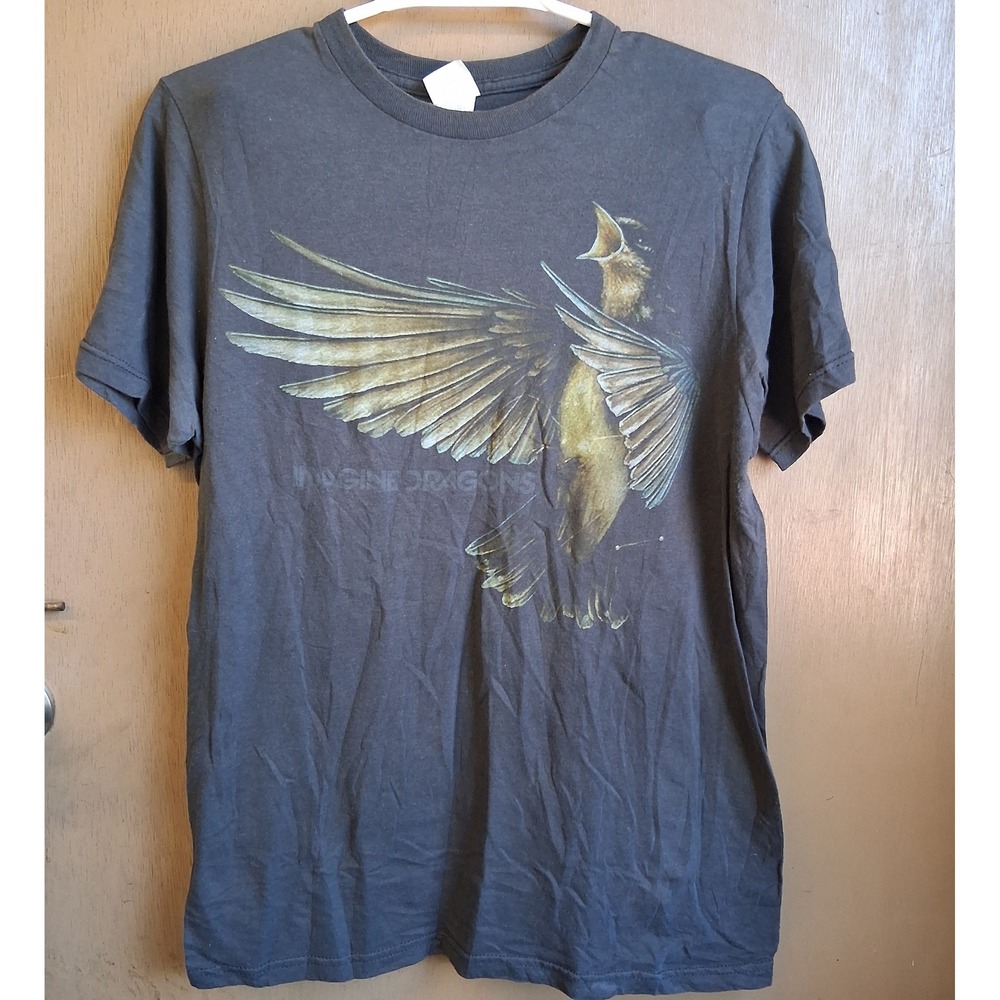 Men's Vintage 00s Imagine Dragons Rock Band Y2K Tee Bay Island Tag‎ Medium